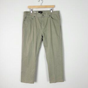 Banana Republic Vegan Suede Straight Leg Chino Pants Taupe Size 38 x 28 Men's